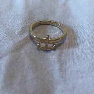 Kate Spade gold anchor symbol ring size 7